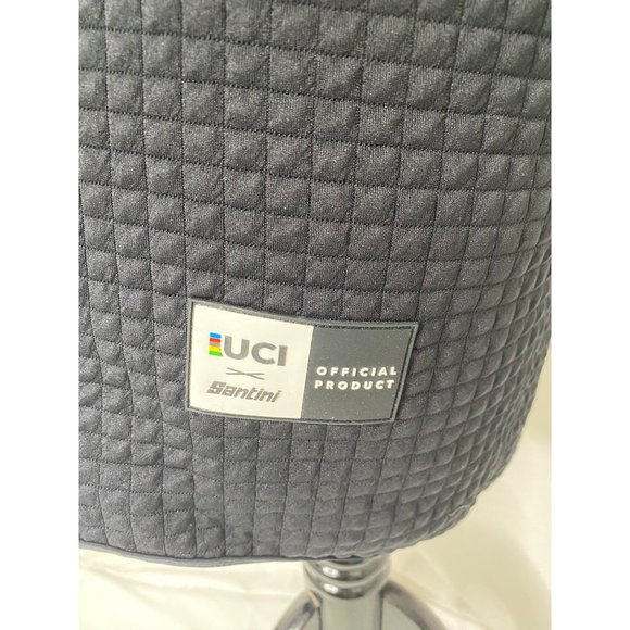 Men’s size XL Santini x UCI Groove athletic Jacket full Zip black mock neck - Picture 7 of 9